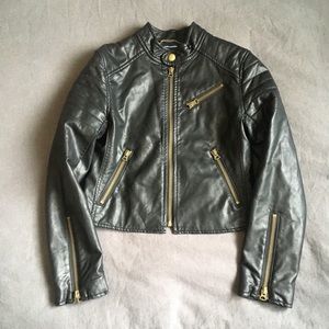 Girls Ralph Lauren Cropped Moto Jacket